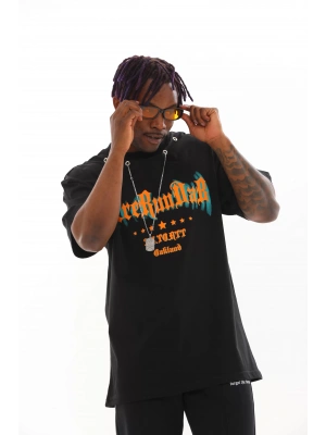 Toptan Oversize Tişört - Çelik Zincir Kolyeli EreRun