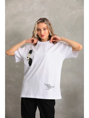 Toptan Oversize Tişört - Charlie Chaplin