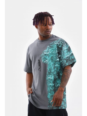 Toptan Oversize Tişört -Dağa Tırmanan