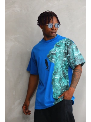 Toptan Oversize Tişört -Dağa Tırmanan