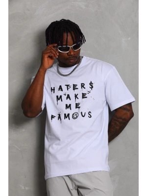 Toptan Oversize Tişört - Haters make me Famous