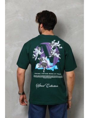 Toptan Oversize Tişört - Küçük Melekler Arkada