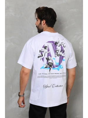 Toptan Oversize Tişört - Küçük Melekler Arkada