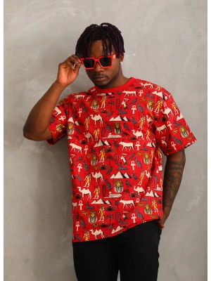 Toptan Oversize Tişört - Mısır Ön Arka Kollar