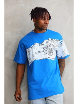 Toptan Oversize Tişört - Tupac Kollu