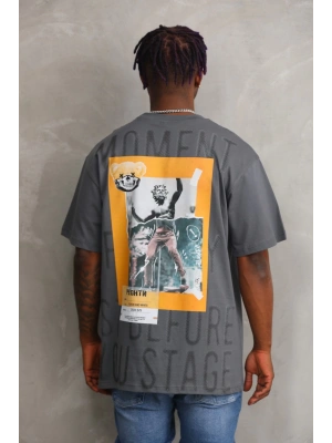 Toptan Oversize Tişört - Oakland Ayıcık arkada Heykel