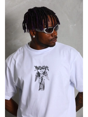 Toptan Oversize Tişört - Ön Arka Melek