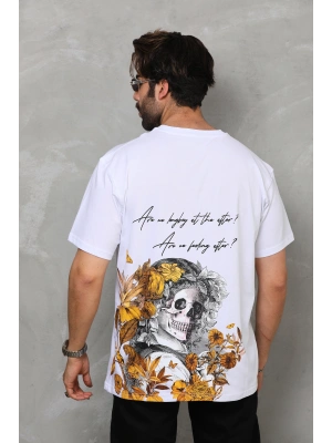 Toptan Oversize Tişört - Sonbahar ve Arka Kuru Kafa