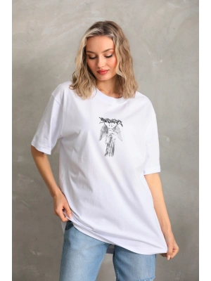 Toptan Oversize Tişört - Ön Arka Melek