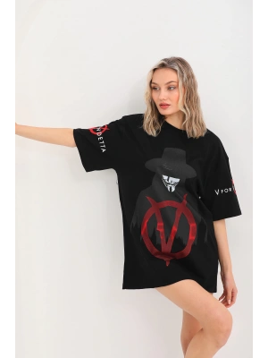 Toptan Oversize Tişört - V For Vendetta