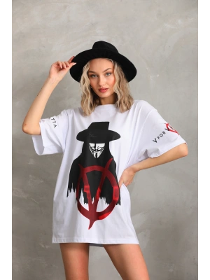 Toptan Oversize Tişört - V For Vendetta