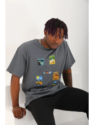 Toptan Oversize Tişört - Vincent Van Gogh Tablo