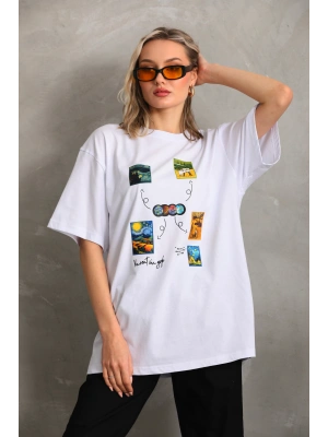 Toptan Oversize Tişört - Vincent Van Gogh Tablo