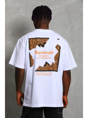 Toptan Oversize Tişört - Yırtık Halı Deseni