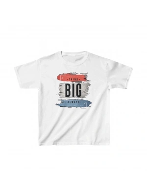 Unisex Çocuk Baskılı T-Shirt - Beyaz