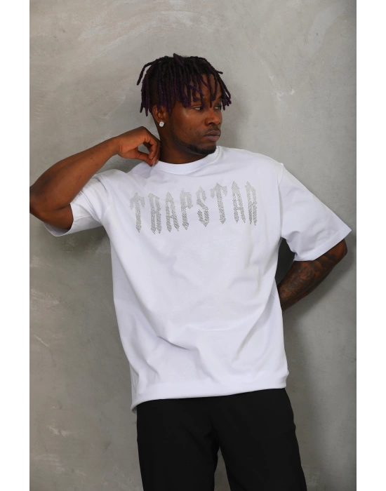 Toptan Oversize Taşlı Tişört - Trapstar