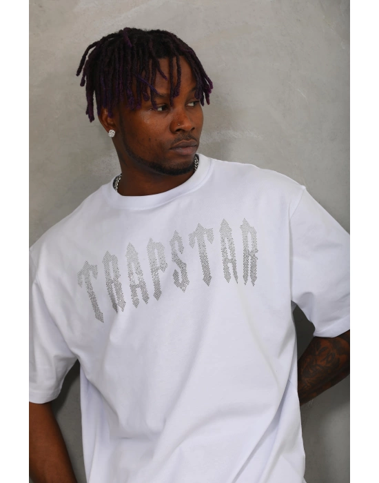 Toptan Oversize Taşlı Tişört - Trapstar