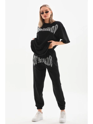 Toptan OVERSIZE TAŞLI Eşofman Takımı - CRYSTININE