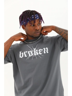 Toptan Oversize Tişört - Broken Gangsta
