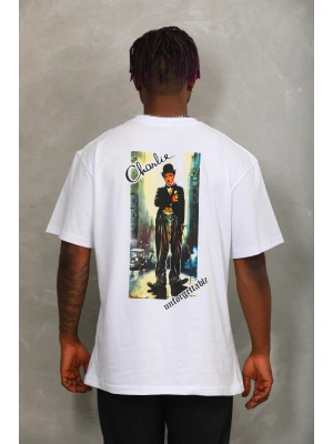 Toptan Oversize Tişört - Charlie Chaplin