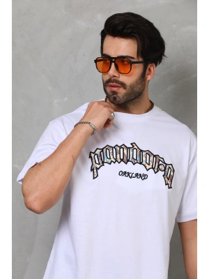 Toptan Oversize Tişört - Pandora Nakışlı Özel Aplike Desenli