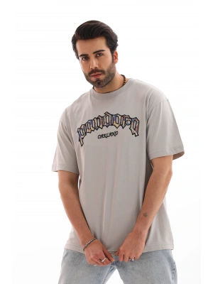 Toptan Oversize Tişört - Pandora Nakışlı Özel Aplike Desenli
