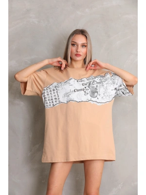 Toptan Oversize Tişört - Tupac Kollu
