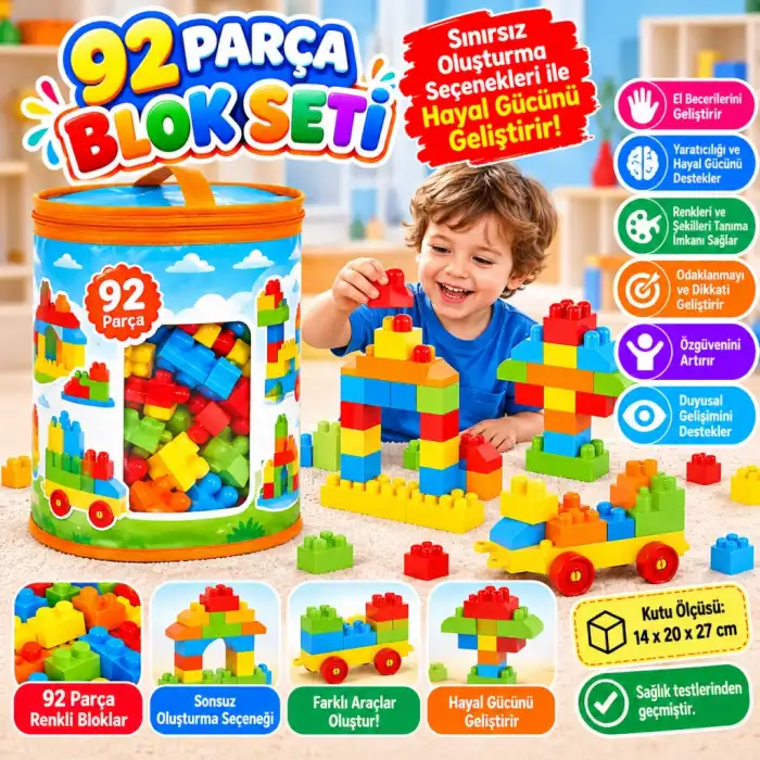 01254 Multi Blok Seti 92 Parça