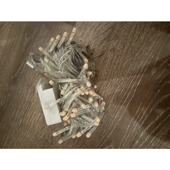 10m 100 Led Damla Uçlu Pembe Işık Şeffaf Kablo Mz-17-9