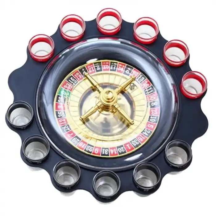 12li Shot Bardaklı Rulet Oyunu Siyah Alk2547