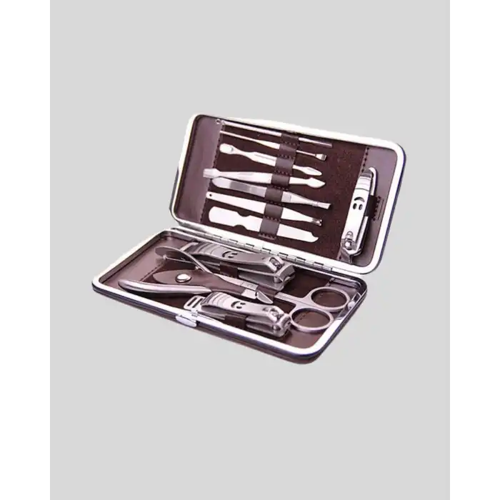 12 Parçalık Özel Deri Çantalı Kişisel Bakım Seti