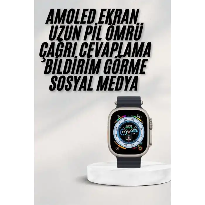 2025 Yeni Model Akıllı Saat Android ve İOS Uyumlu Çağrı Cevaplama