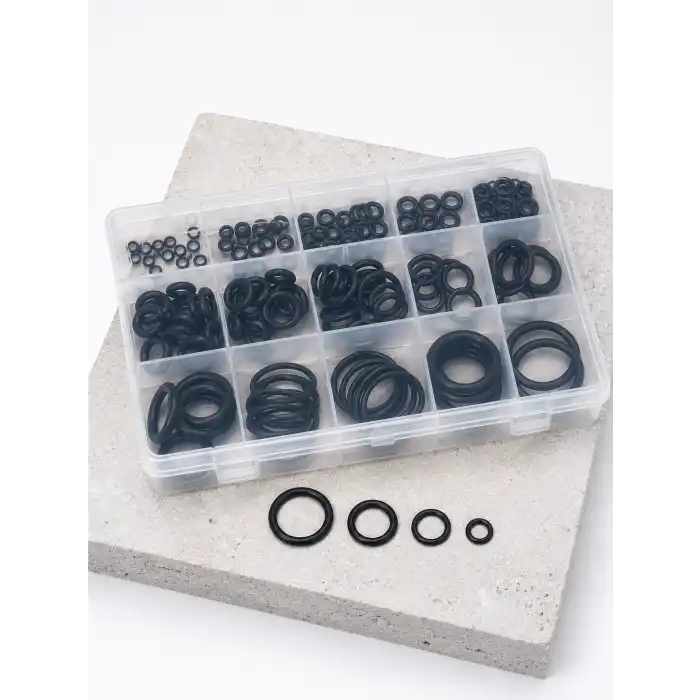 225 PCS O-Ring Conta Seti Profesyonel Tamir, Bakım ve Sızdırmazlık Çözümü