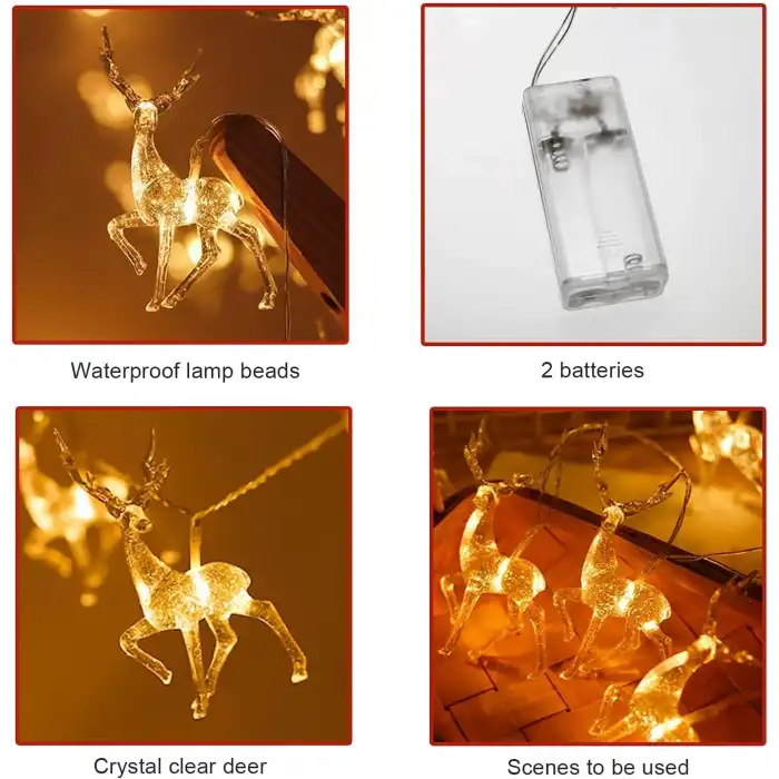 2m 10  Geyikli İp Led Işık Mz-11