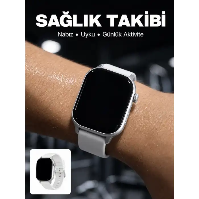3 Kordonlu Akıllı Saat Bluetooth Arama ve Akıllı Bildirim Destekli