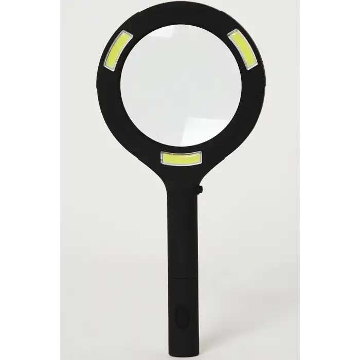 3 Ledli Işıklı El Büyüteci 250 Lümen Beyaz Işık Büyüteç 3x Zoom Tamirci Büyüteç Wt374