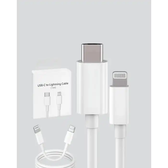 30W Type-C Lightning Hızlı Şarj Kablosu 1.2m iPhone Uyumlu