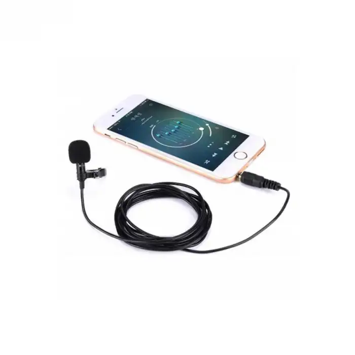 3.5mm Jak 1.5 Metre Double Mikrofon - Siyah