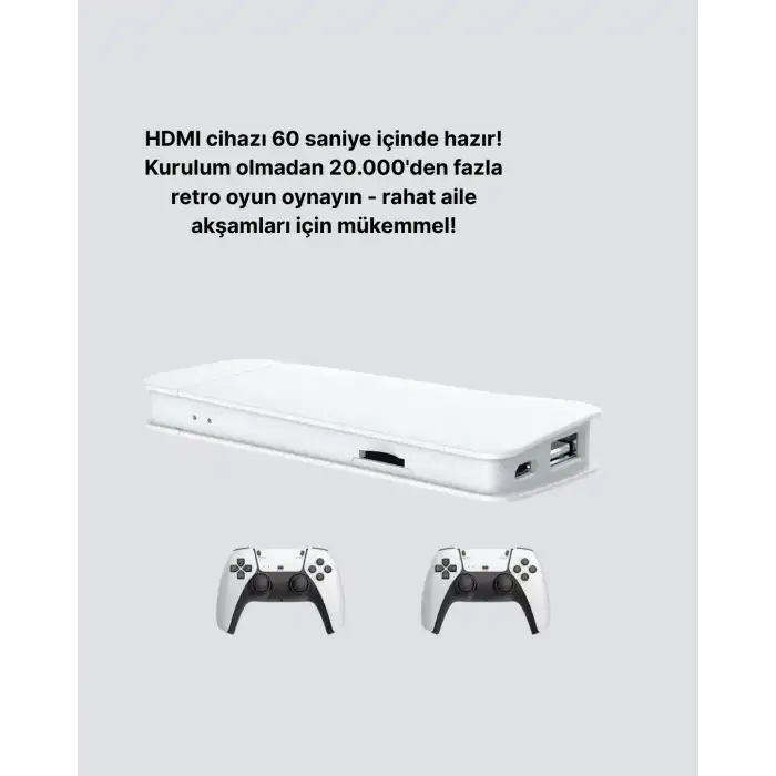 3D ve 4K Görüntü Kaliteli Çok Oyunculu Retro Oyun Konsolu