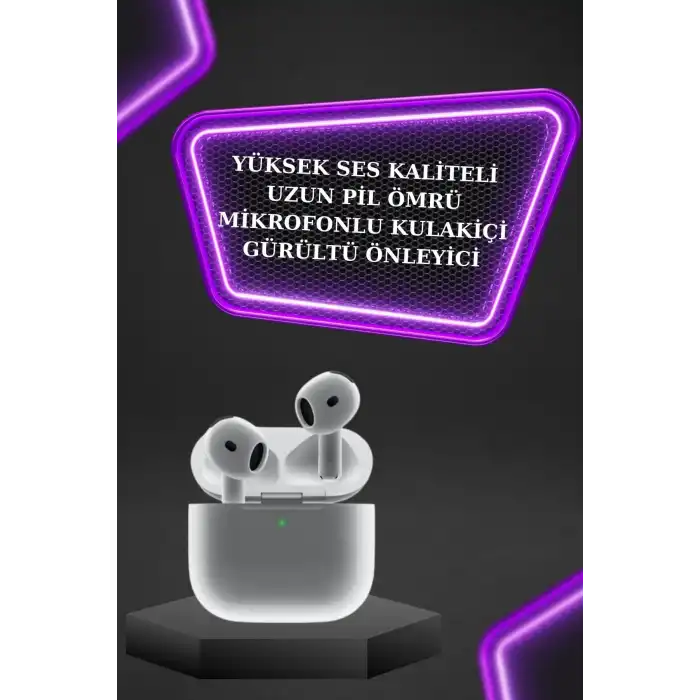 3.Nesil TWS Bluetooth Kulaklık Bluetooth Bağlantılı Akıllı Saat Amoled Ekran Plastik Hasır Kordon