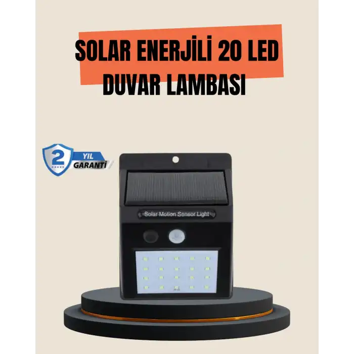 4 Modlu Solar LED Bahçe ve Garaj Lambası