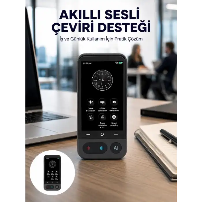 4.0 İnç Dokunmatik Ekranlı Akıllı Çeviri Cihazı Yeni Nesil