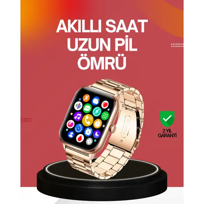 41 mm Kavisli Kasa Akıllı Saat IOS ve Android Uyumlu