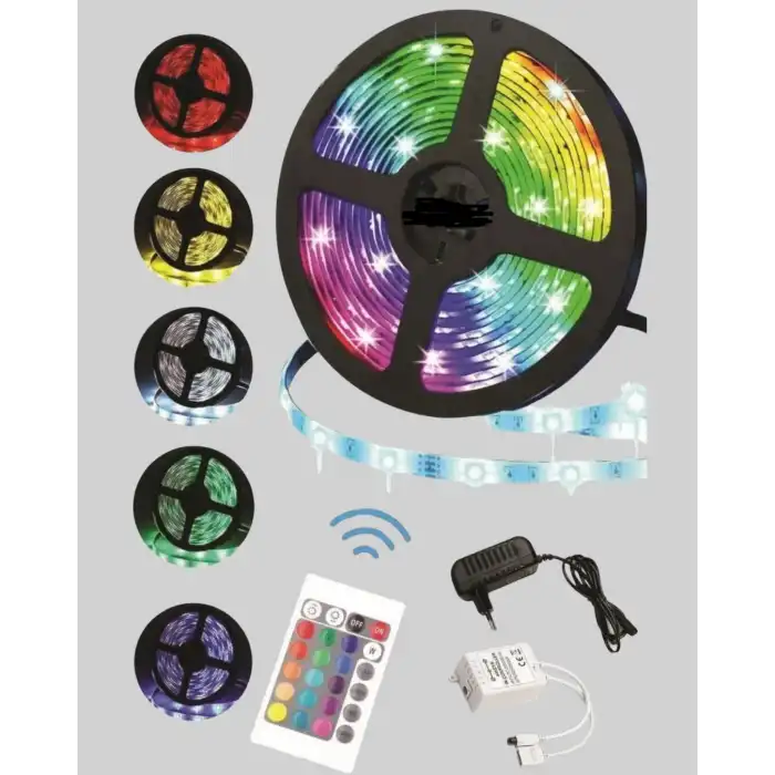 5 Metre Kumandalı Su Geçirmez Şerit LED