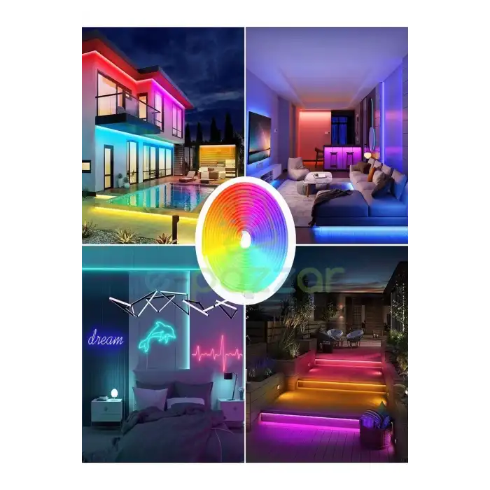 5m 16 Renk 4 Fonksiyonlu Esnek Şerit Neon Led