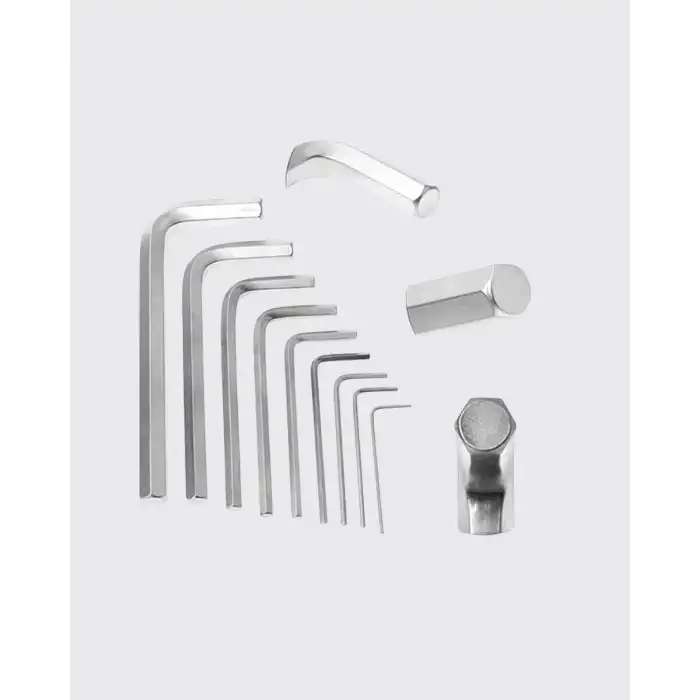 9 Parça Alyan Anahtar Seti Isıl İşlem Görmüş Dayanıklı Çelik