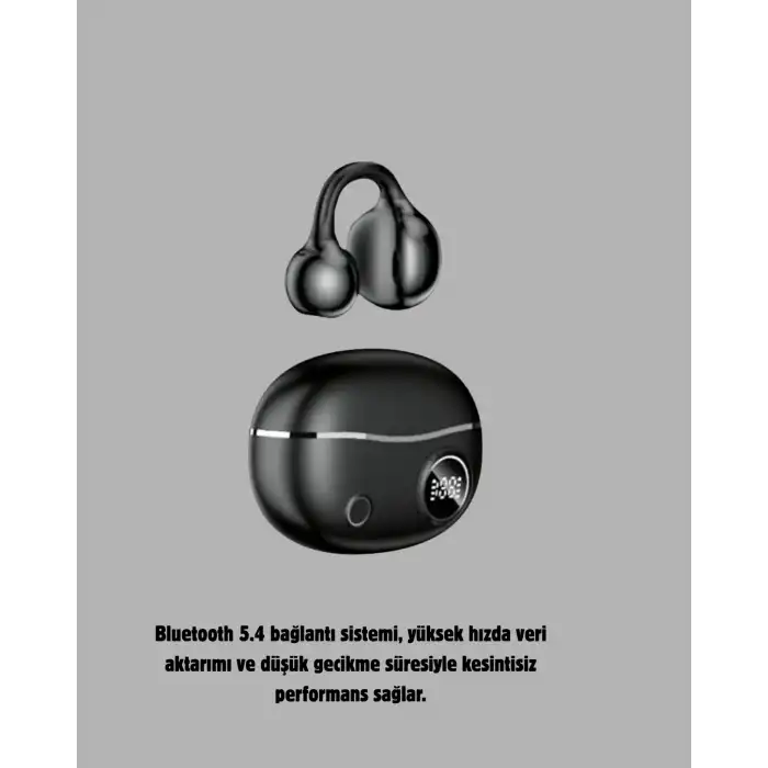 Açık Kulak Bluetooth Kulaklık 5.4 APTX Destekli Ergonomik Tasarım