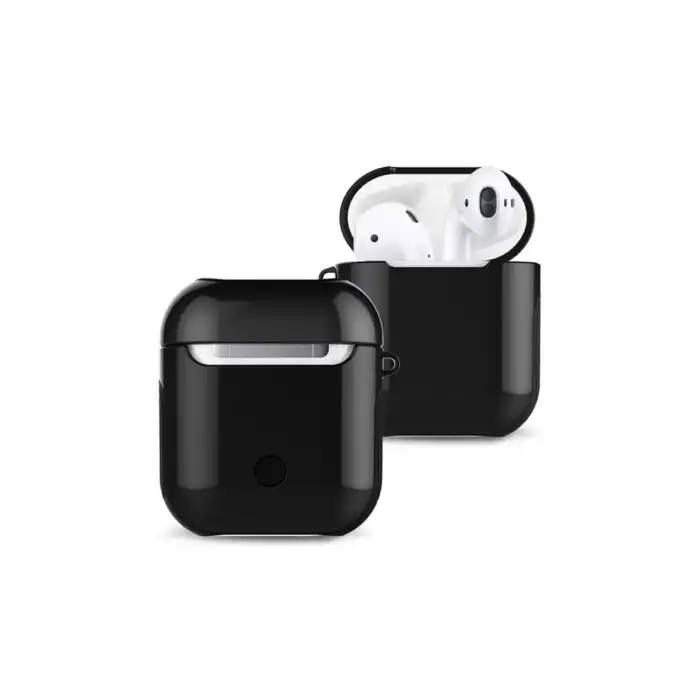 Airpods 2 (2.nesil) 3in1 Kılıf - Siyah