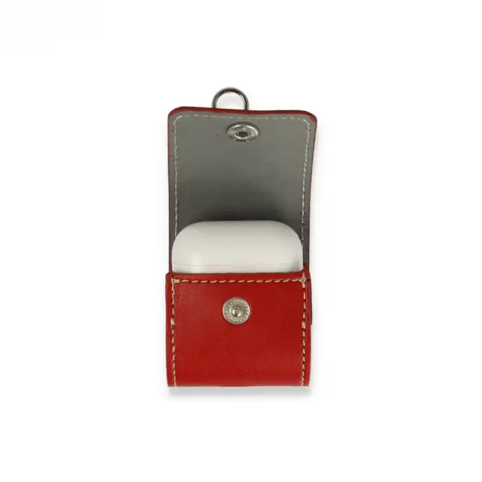 Airpods 2 (2.nesil) Askılı Kılıf - Kırmızı