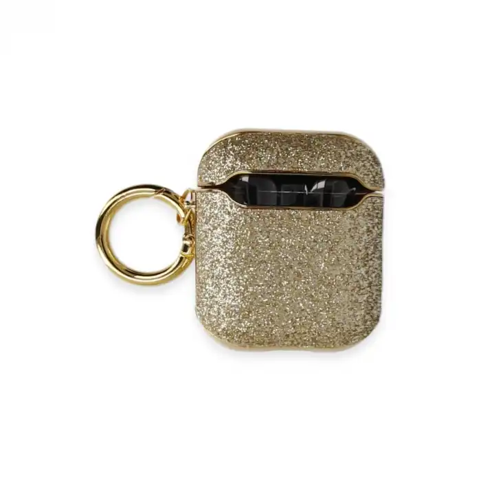 Airpods 2 (2.nesil) Spell Simli Kılıf - Gold